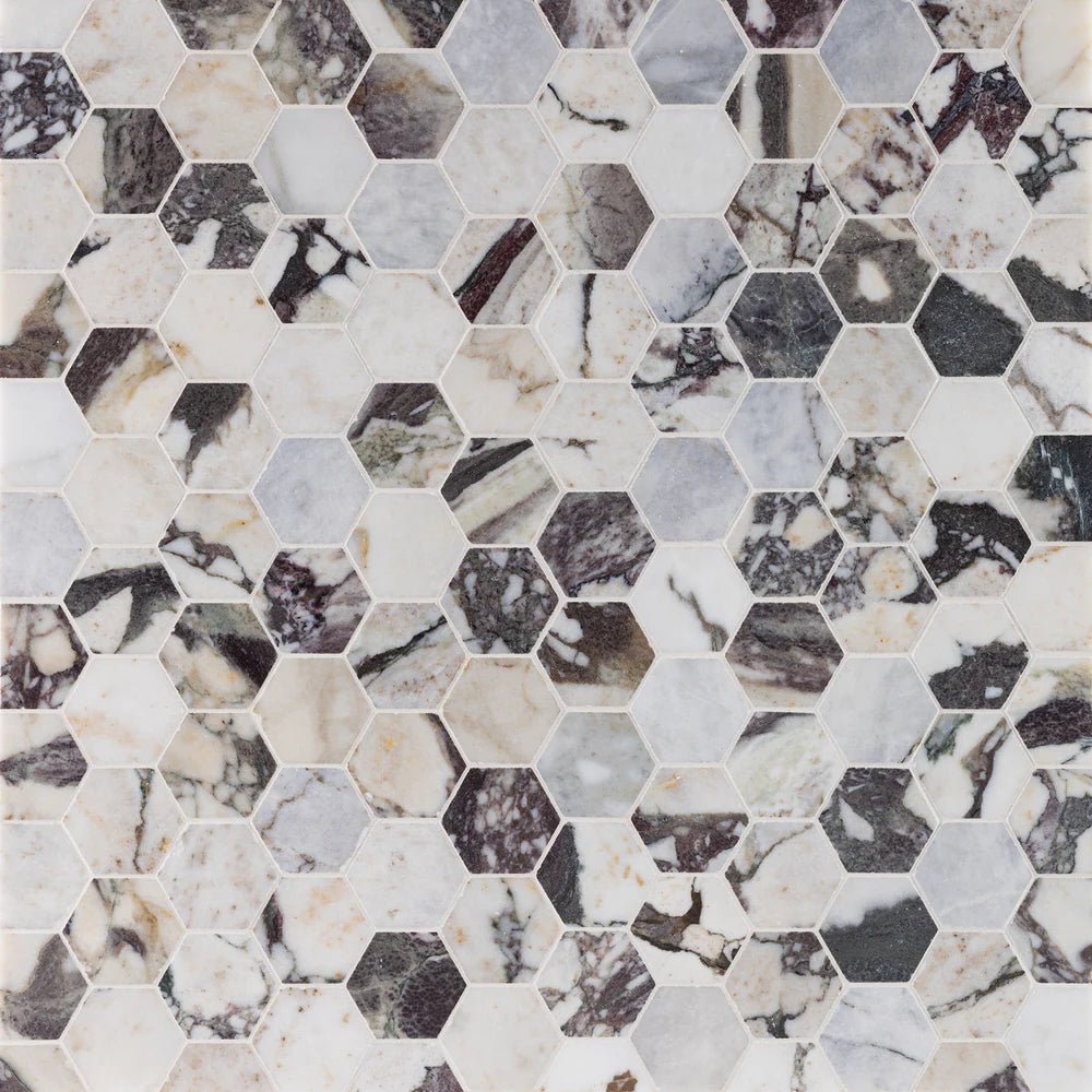 Viola Reale Marble Mosaic Zicana Boutique - Zicana Boutique - 1