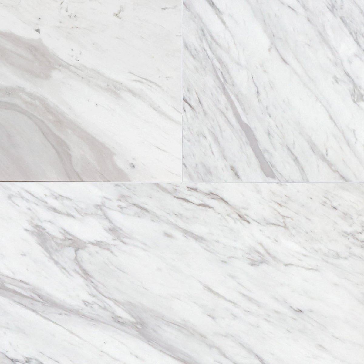 Volakas Polished Marble Field Tile 12''x24''x3/8'' Zicana Boutique - Zicana Boutique - 1