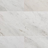 Volakas White Dolomite Marble Tile 12" x 24" Artistic Tile - Zicana Boutique - 1