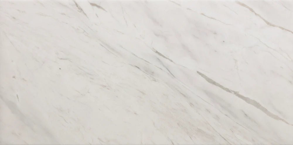 Volakas White Dolomite Marble Tile 12" x 24" Zicana Boutique - Zicana Boutique - 2