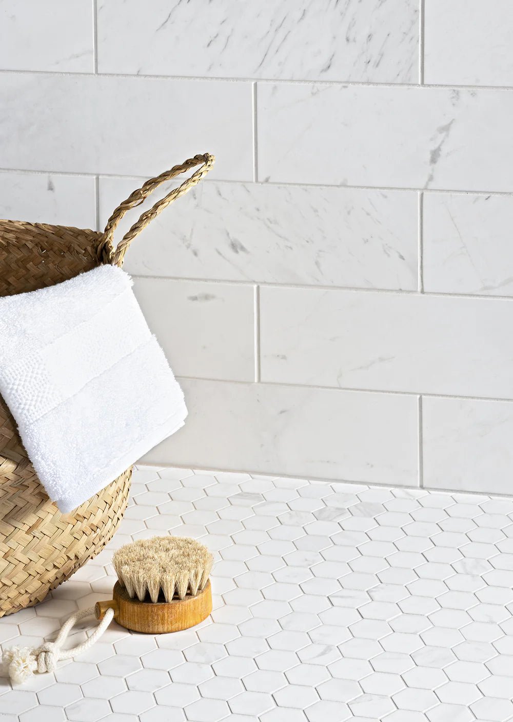 Volakas White Dolomite Mosaic Artistic Tile - Zicana Boutique - 2