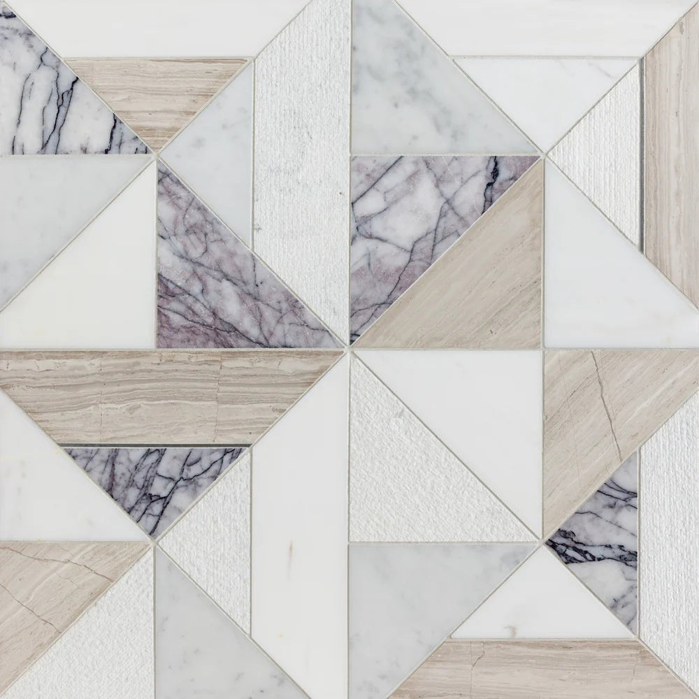 Westwind Lilac Waterjet Mosaic Zicana Boutique - Zicana Boutique - 5