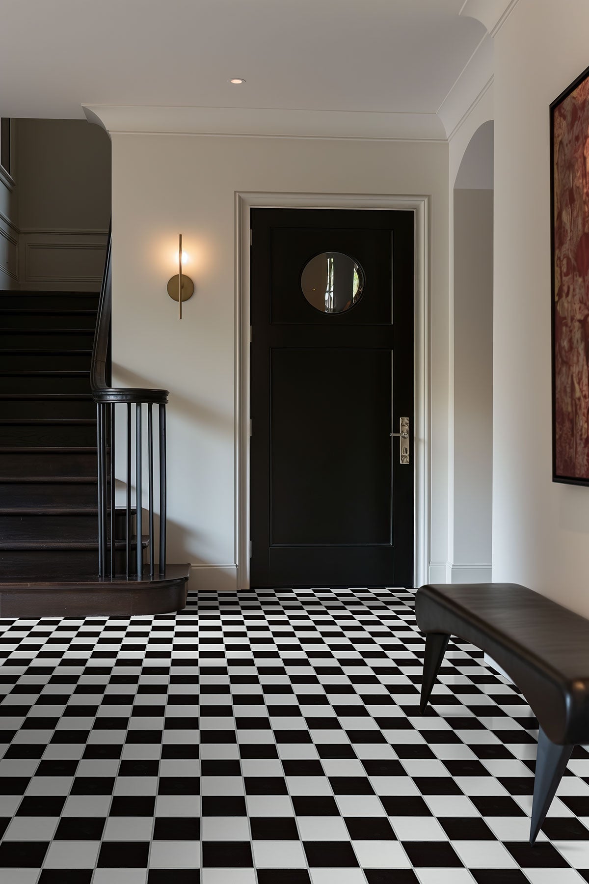White And Black Porcelain MSI Field Tiles 4" Checkered Pattern MSI - Zicana Boutique - 5