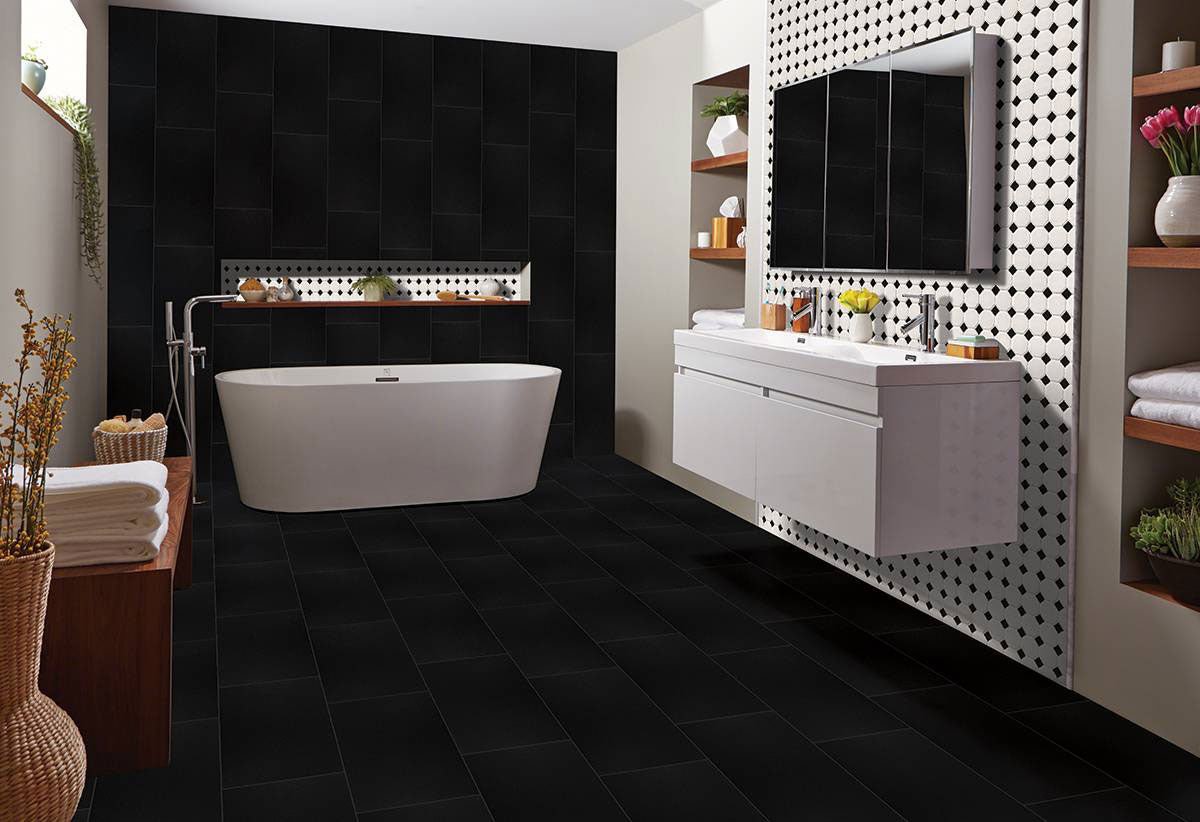 White And Black Porcelain MSI Mosaic Tiles 12" X 12" Octagon Pattern MSI - Zicana Boutique - 3