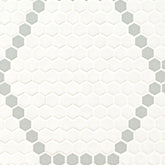 White And Gray Porcelain MSI Mosaic Tiles 12" X 12" Hive Pattern MSI - Zicana Boutique - 1