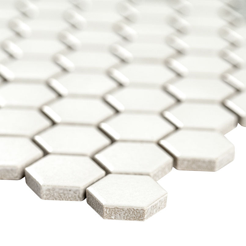 White And Gray Porcelain MSI Mosaic Tiles 12" X 12" Petal Pattern MSI - Zicana Boutique - 3