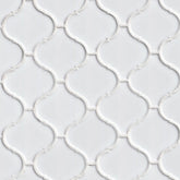 White Porcelain MSI Mosaic Tiles 12" X 12" Arabesque Pattern MSI - Zicana Boutique - 1