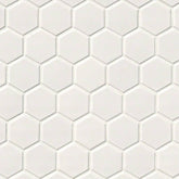 White Porcelain MSI Mosaic Tiles 2" Hexagon Pattern MSI - Zicana Boutique - 1