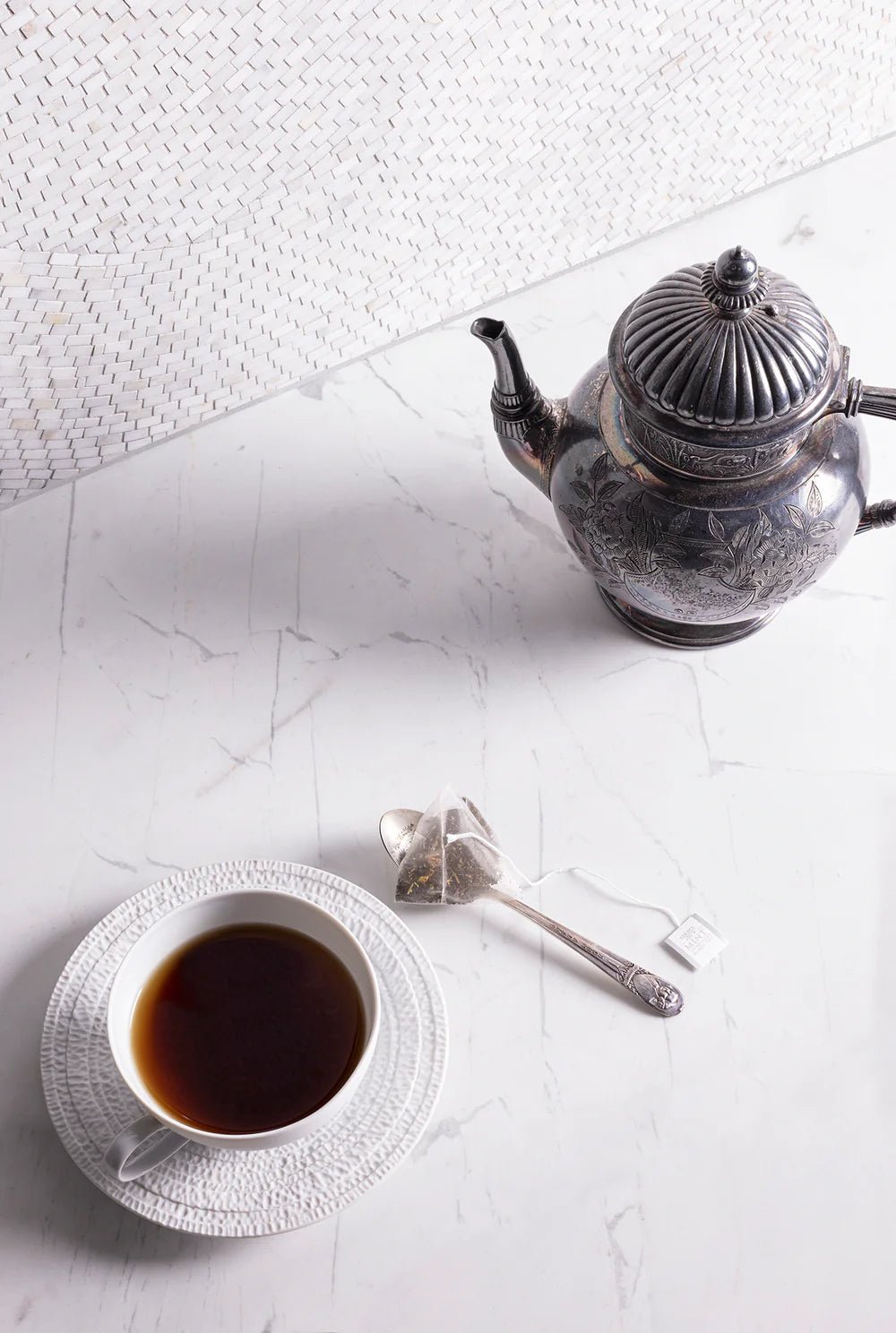 Winter White Marble Tile Artistic Tile - Zicana Boutique - 3