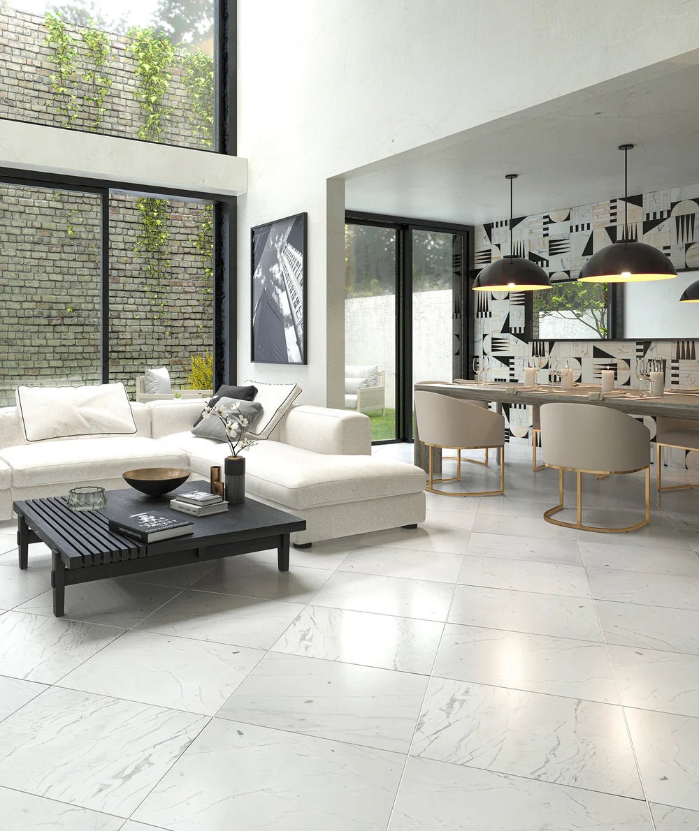 Winter White Marble Tile Artistic Tile - Zicana Boutique - 2