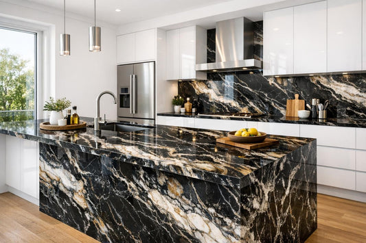 Agata Black Maximum - Fiandre: Ultimate Stone Choice Guide - Zicana Boutique