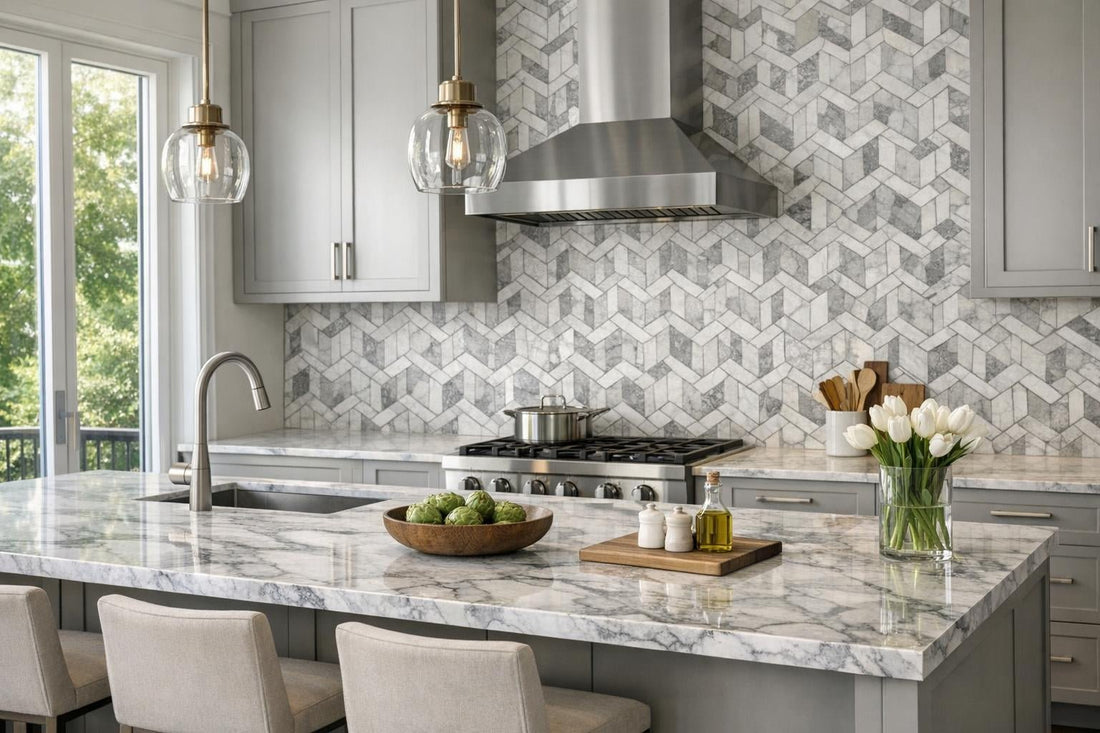 Allen Grigio Marble Tile: Elevate Spaces with Zicana Boutique - Zicana Boutique