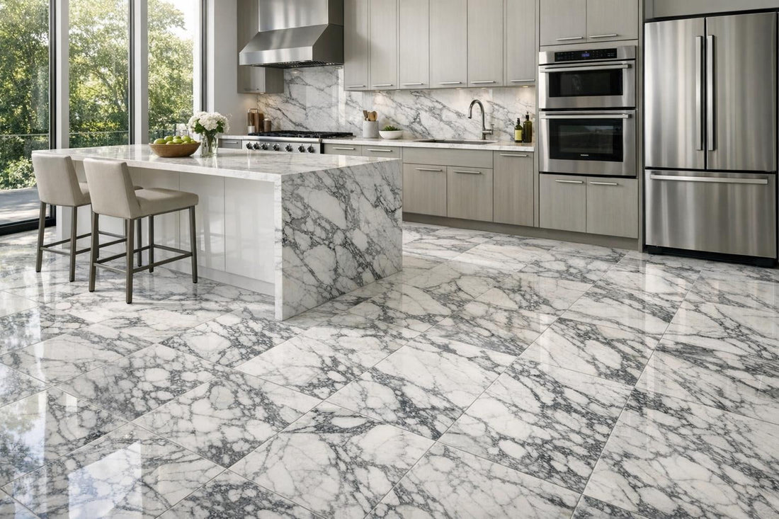 Arabescato Marble Field Tile Elegance at Zicana Boutique - Zicana Boutique