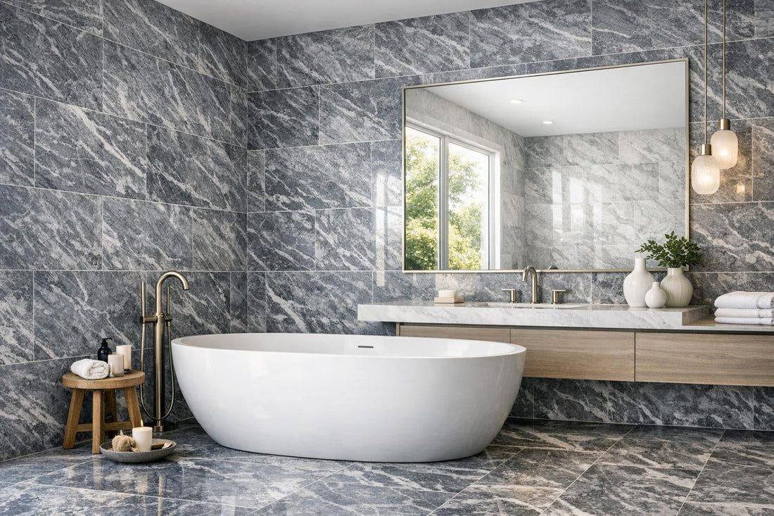 Bardiglio Imperiale Marble Tile: Elevate Your Space with Elegance - Zicana Boutique