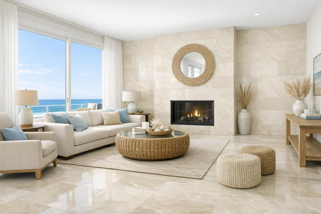 Beach House Stone Ivory Tile Inspiration for Professionals - Zicana Boutique
