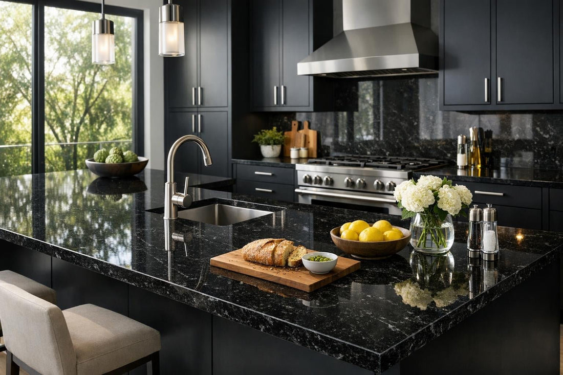 Black Cambria Elegance: Designer’s Choice for Sophisticated Spaces - Zicana Boutique