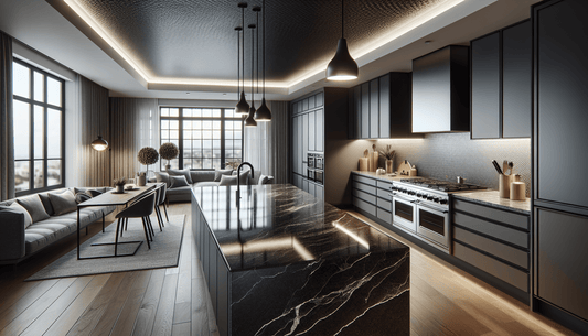 Black Leather Granite Countertops: Elevate Home Design with Elegance - Z Boutique by Marble Couture