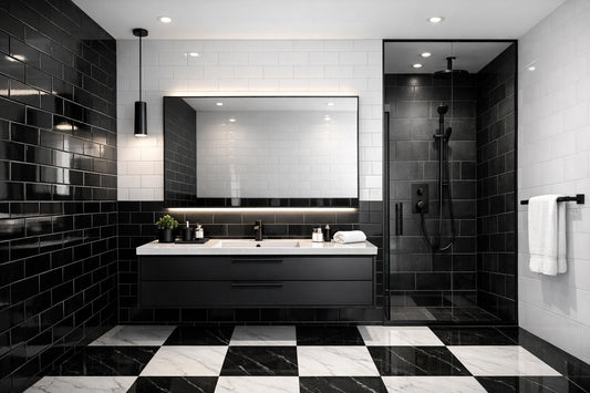 Black White Bathroom Tile: Stylish Solutions for Professionals - Zicana Boutique