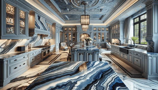 Blue Bahia Granite Countertops: Exquisite Elegance for Luxurious Interiors - Z Boutique by Marble Couture