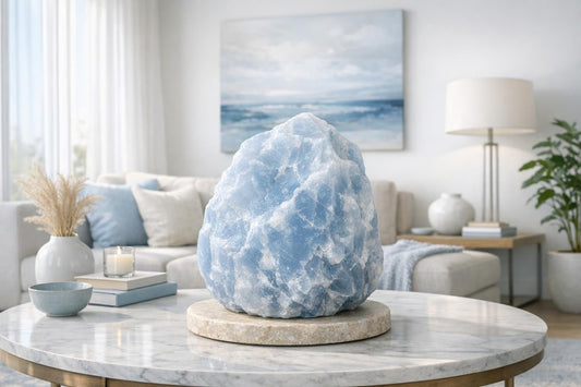 Blue Calcite: Elevate Spaces with Soothing Elegance - Zicana Boutique