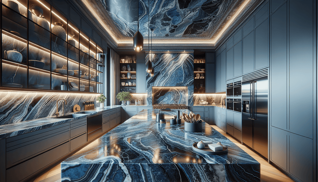 Blue Marble Countertops: Elevate Your Space with Timeless Elegance - Z Boutique by Marble Couture