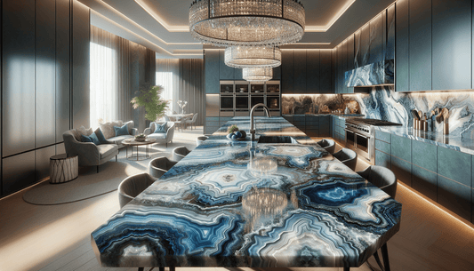 Blue Onyx Countertop: The Pinnacle of Luxury Design Decor - Z Boutique by Marble Couture