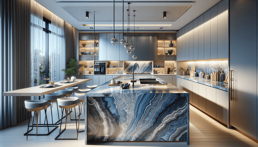 Blue Quartz Slab: Elegant Solutions for Homes and Professionals - Z Boutique by Marble Couture