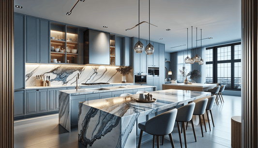 Blue Vein Quartz Countertops: Elegant Solutions for Homes and Professionals - Z Boutique by Marble Couture