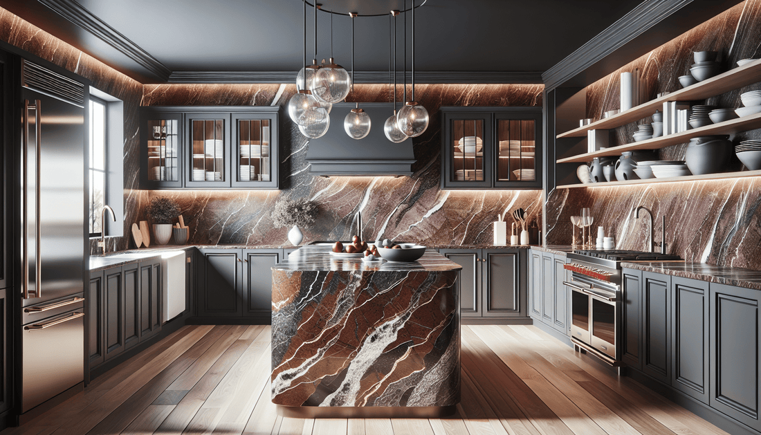 Bordeaux Granite Countertops: Elevate Home Elegance and Professional Appeal - Z Boutique by Marble Couture