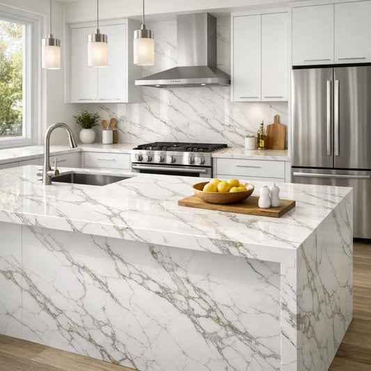 Calacatta Aquilea Wilsonart: Premier Stone Solutions for Professionals - Zicana Boutique