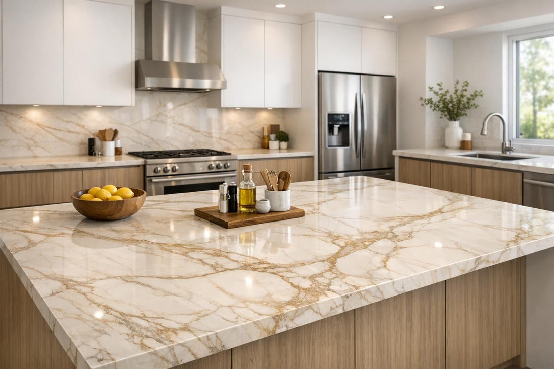 Calacatta Crema Raphael Porcelain: Elegance for Professionals - Zicana Boutique