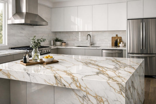 Calacatta Glory Infinity: Enhance Spaces with Luxury Stone - Zicana Boutique