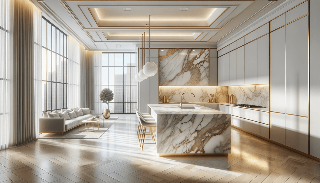 Calacatta Gold Florim Stone Elegance for Luxury Interiors - Zicana Boutique
