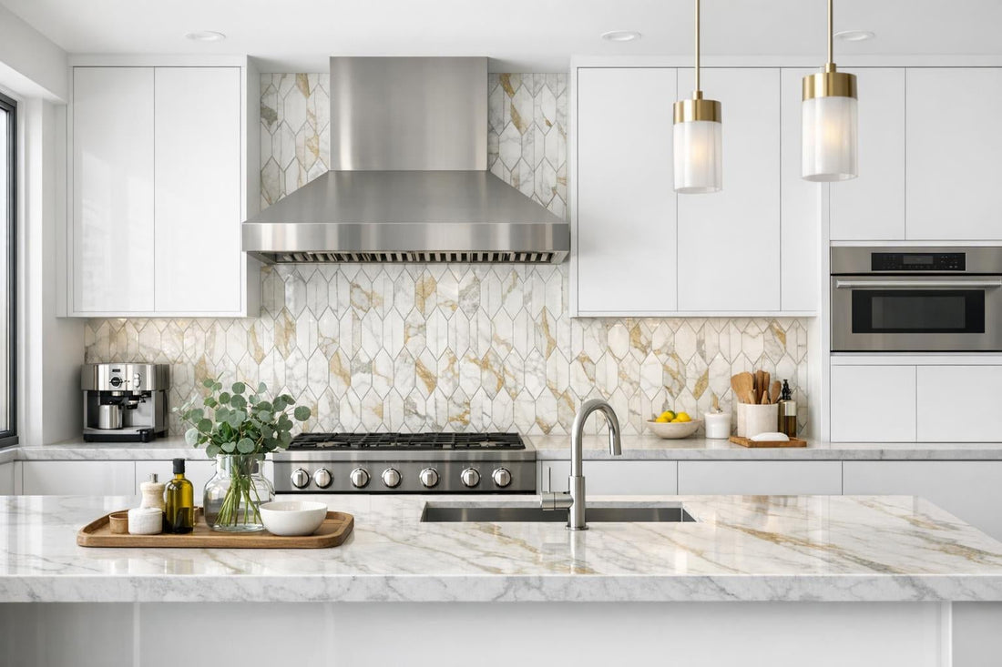 Calacatta Gold Mosaic Tile: A Luxury Choice for Professionals - Zicana Boutique