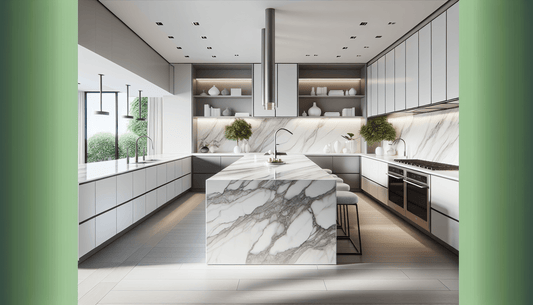 Calacatta Laza Quartz Countertop Colors for Elegant Modern Designs - Z Boutique by Marble Couture