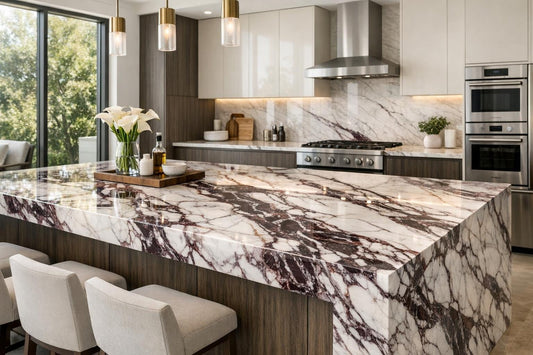 Calacatta Viola Maxfine - Elevate Interiors with IRIS MFG Stone - Zicana Boutique