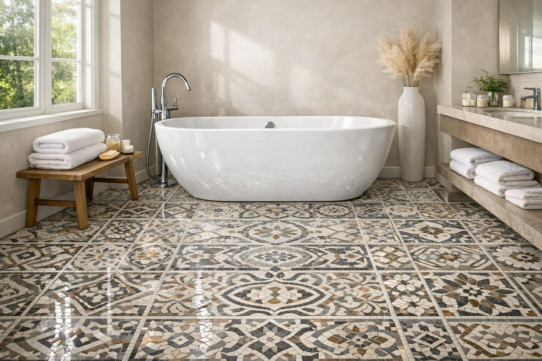Ceramic Bathroom Tile Flooring Guide for Professionals & Homeowners - Zicana Boutique