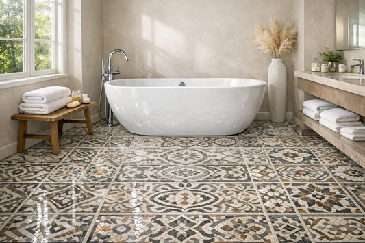 Ceramic Bathroom Tile Flooring Guide for Professionals & Homeowners - Zicana Boutique