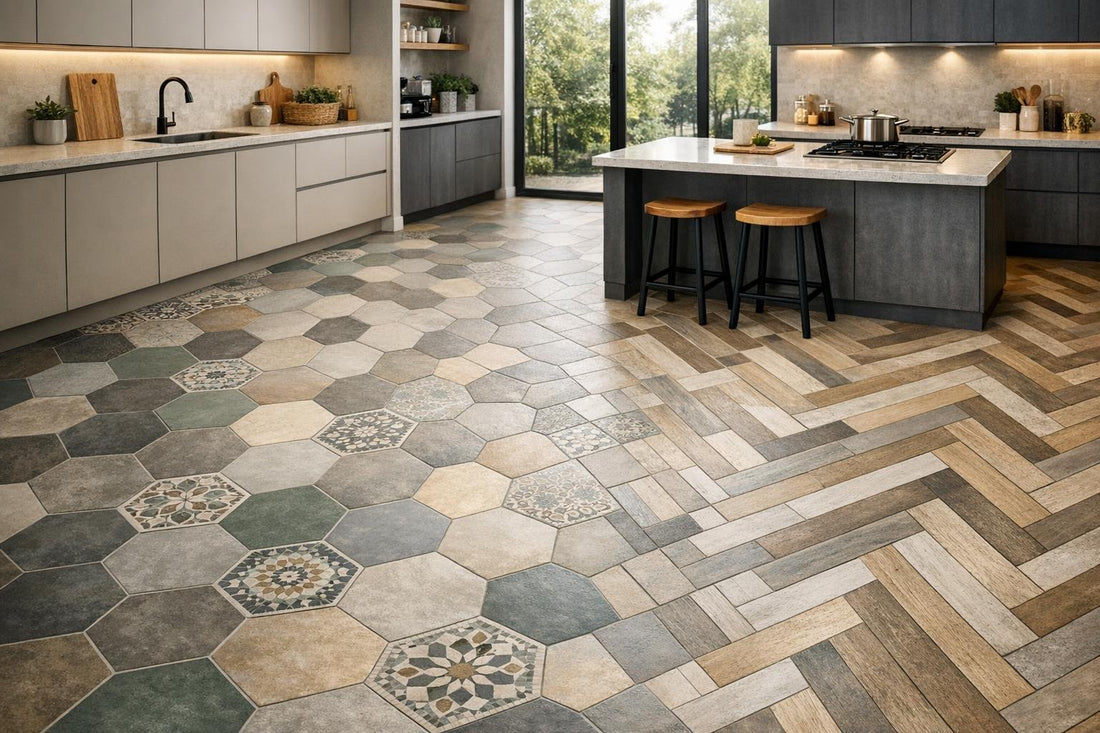 Creative Kitchen Floor Tiling Ideas for Elegant Homes - Zicana Boutique