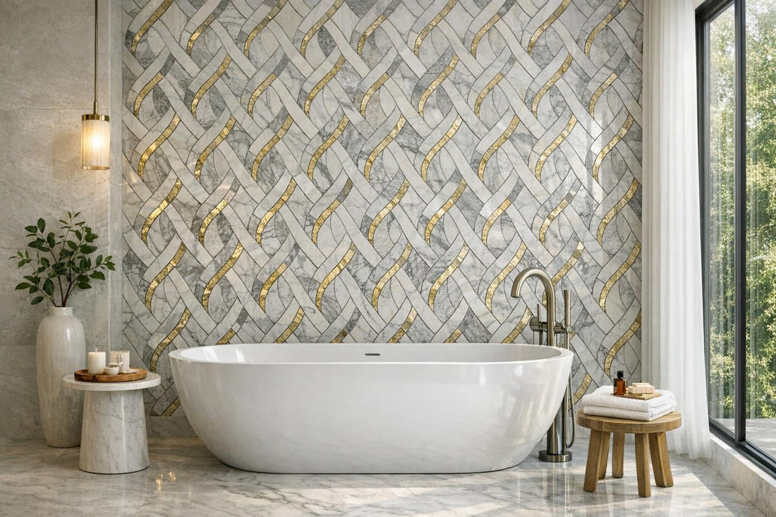 Curvello Delli Marble Weave: Elevate Spaces with Zicana Boutique - Zicana Boutique