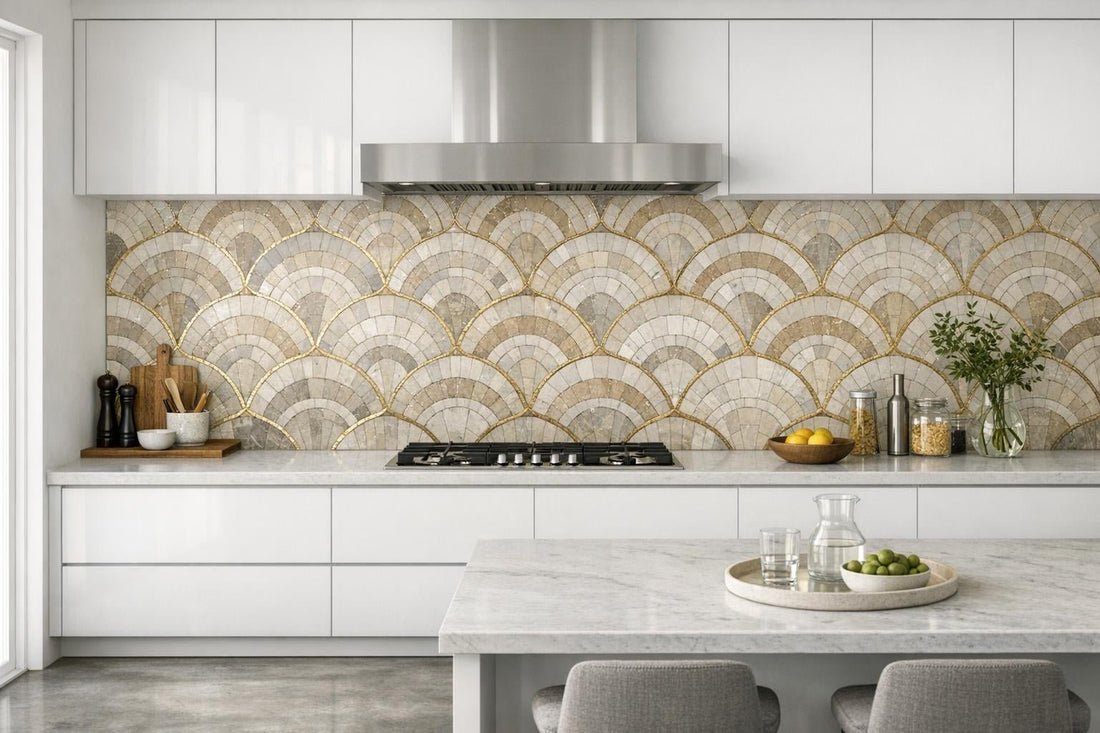 Curvona Elfa Sabbia: Elevate Spaces with Zicana's Mosaic Magic - Zicana Boutique