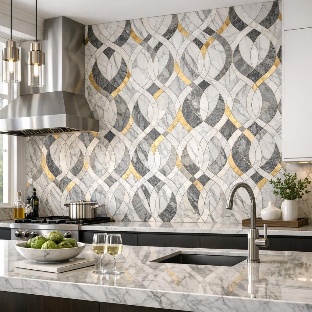 Curvona Palo Marble Mosaic Tips for Design Professionals - Zicana Boutique