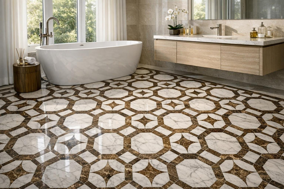 Curvona Resta Octagon Marble: Elegant Designs by Zicana - Zicana Boutique