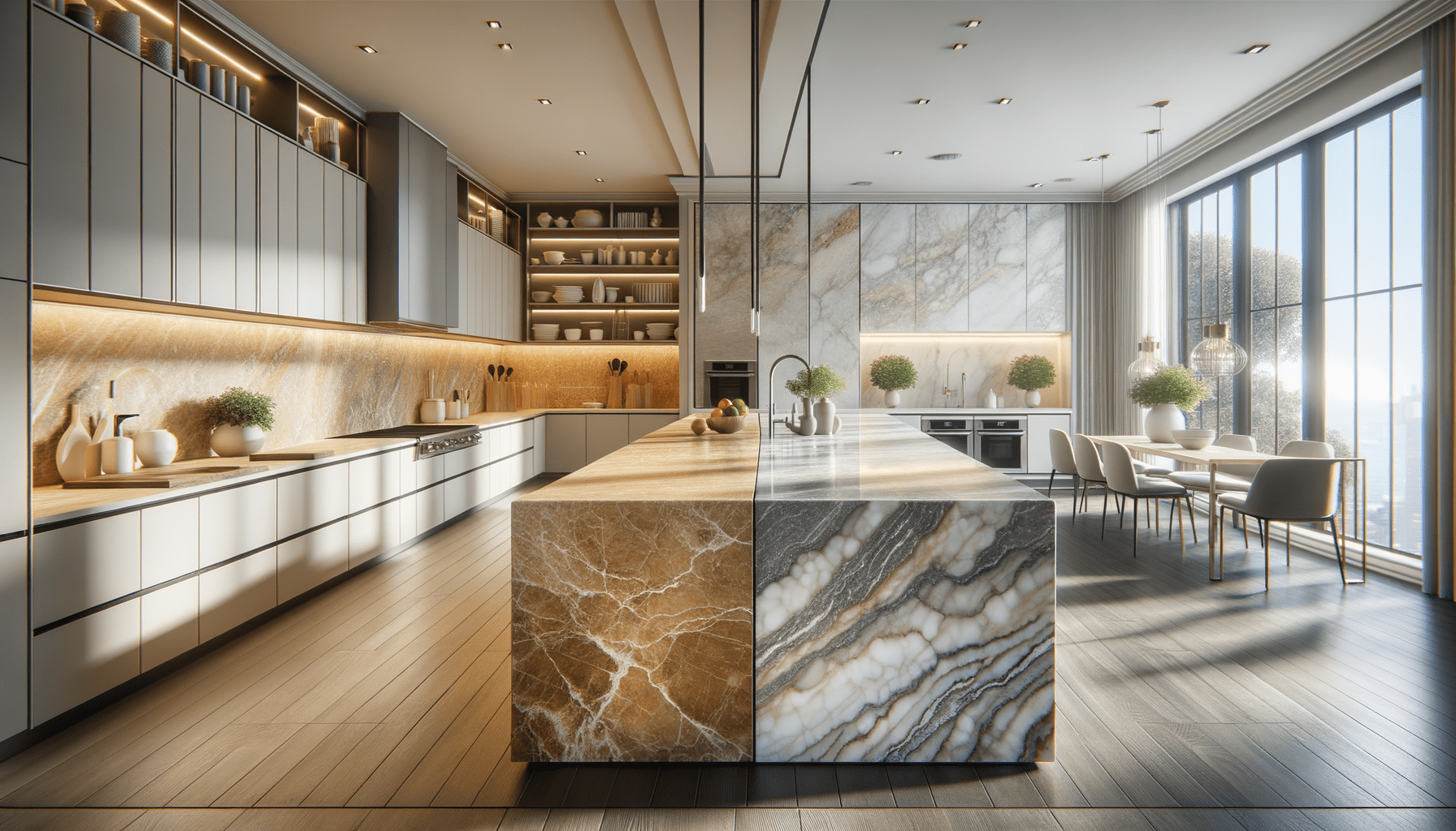 Dekton Arga vs Taj Mahal Stone Comparison for Designers – Zicana Boutique