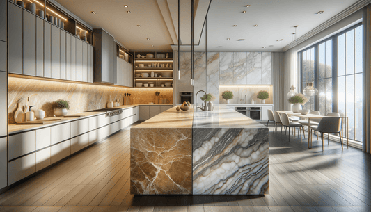 Dekton Arga vs Taj Mahal Stone Comparison for Designers - Zicana Boutique