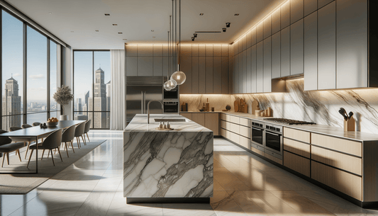 Dekton Entzo Calacatta Surfaces for Luxury Stone Design - Zicana Boutique
