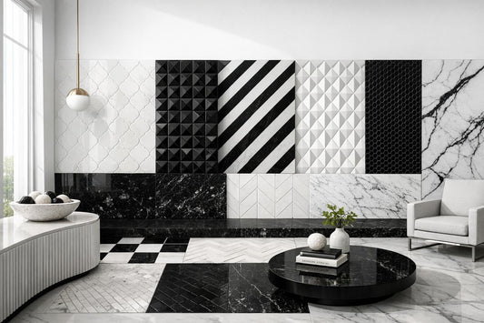 Design Mastery with White and Black Tiles from Zicana - Zicana Boutique
