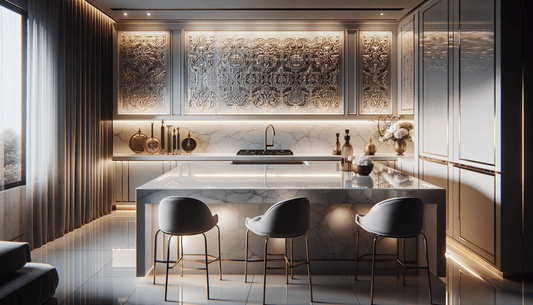 Designing Luxurious Spaces: Backsplash with White Quartz Countertops - Z Boutique by Marble Couture