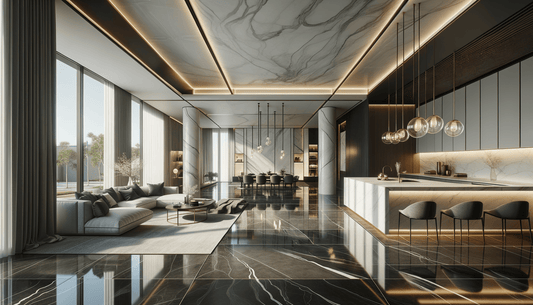 Designing With Impact Using Large Slabs of Porcelain Tile - Zicana Boutique