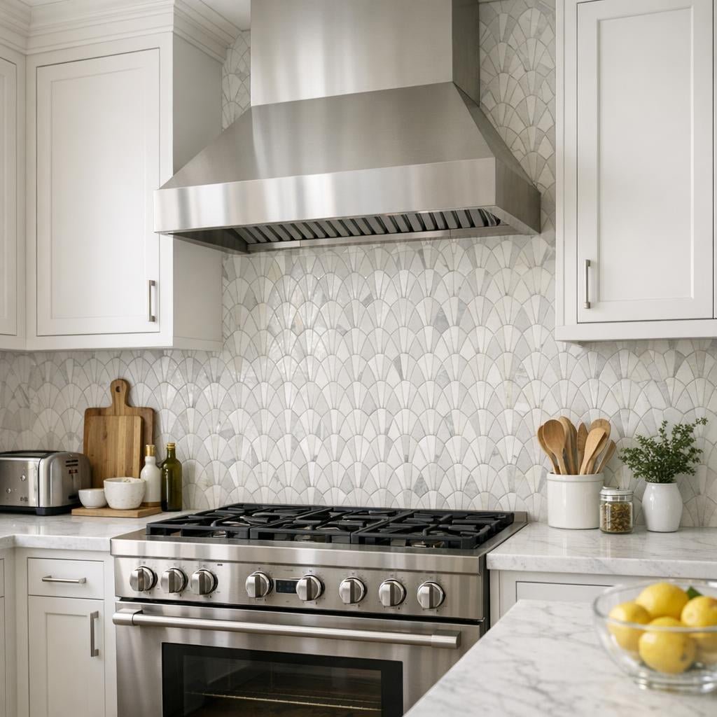 Discover Abbey Road Bianco Dolomiti Dolomite Artistic Tile - Zicana Boutique